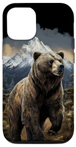 iPhone 12/12 Pro Bear Grizzly �A�j�}�� �}�E���e�� �n�C�L���O �X�}�z�P�[�X