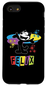 iPhone SE (2020) / 7 / 8 Felix Cat Comics Retro Futurist TV in Joyful Happy Design �X�}�z�P�[�X