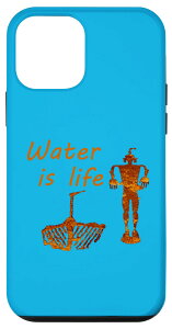 iPhone 12 mini Water is Life �N���[��&�E���t�}�� ���b�N�A�[�g �X�}�z�P�[�X