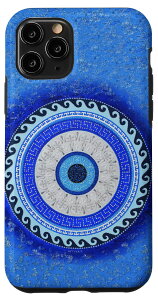 iPhone 11 Pro Cute Evil Eye Amulet Protection Curse Greek Pattern �X�}�z�P�[�X