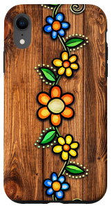 iPhone XR Rustic Farmhouse Barnboard Floral Boho Daisy Flower �X�}�z�P�[�X