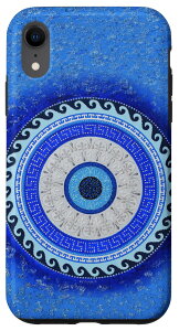 iPhone XR Cute Evil Eye Amulet Protection Curse Greek Pattern �X�}�z�P�[�X
