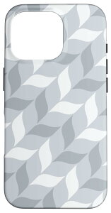 iPhone 16 Pro Light Grey White Wave Ribbon Curve Natural Timeless Pattern �X�}�z�P�[�X