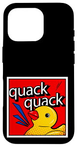 iPhone 16 Pro Cool Reto Yellow Duck Pop Arts Anime Illustration Graphic �X�}�z�P�[�X