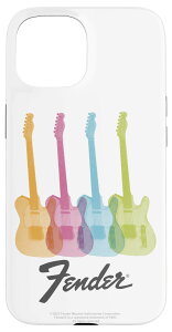 iPhone 15 Fender Multicolor Rainbow Stratocaster Rock Guitars �X�}�z�P�[�X