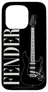 iPhone 15 Pro Fender Retro Vintage Americana Stratocaster Guitar Logo �X�}�z�P�[�X