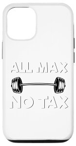 iPhone 12/12 Pro All Max No Tax Funny ボディービル ジムデザイン 筋肉 フィットネス スマホケース