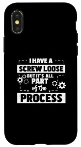 iPhone X/XS Inventor I Have A Screw Loose �ʔ����v�V�Z�p �X�}�z�P�[�X