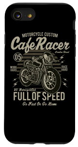 iPhone SE (2020) / 7 / 8 Cafe Racer ���[�^�[�T�C�N�� �t���E�I�u�E�X�s�[�h �I�[���h�X�N�[�� ���B���e�[�W �X�}�z�P�[�X