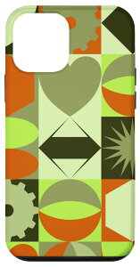 iPhone 12 mini �l�I�W�I�p�^�[�� �􉽊w�͗l �A�[�g�X�^�C�� �p�^�[�� �X�}�z�P�[�X