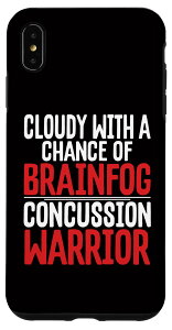 iPhone XS Max Concussion Cloudy With Chance Brainfog ]k̐m X}zP[X