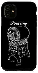iPhone 11 焙煎 卵 コーヒー豆 図画 焙煎機 コーヒーロースター スマホケース