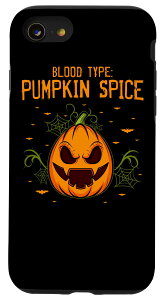 iPhone SE (2020) / 7 / 8 Funny Halloween Party Pumpkin Spice Blood Type X}zP[X
