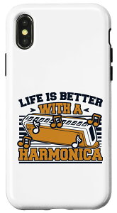 iPhone X/XS Life is Better with a Harmonica n[jJn[jJ X}zP[X