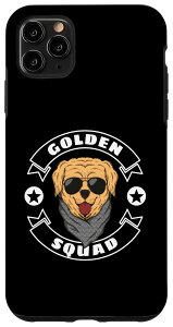iPhone 11 Pro Max Golden Squad Cool Dog With Sunglasses Comic �S�[���f���E���g���o�[ �X�}�z�P�[�X