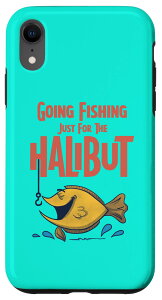 iPhone XR Going Fishing Just for the Halibut Mid Century �J�[�g�D�[���L���b�g �X�}�z�P�[�X