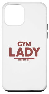 iPhone 12 mini Gym Lady フィットネス レッド ボディービル レディース ジム トレーニング スマホケース