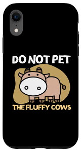 iPhone XR Do Not Pet The Fluffy Cows Retro Funny Bison Buffalo �X�}�z�P�[�X