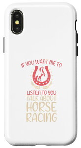 iPhone X/XS ĂقȂ Horse Racing Fun X}zP[X