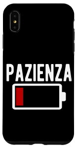 iPhone XS Max Low Energy Battery Pazienza Work Worker Funny �X�}�z�P�[�X