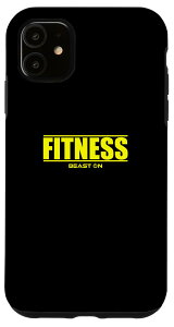iPhone 11 フィットネス イエロー ライティング フィットネス ワークアウト モダン ジム トレーニング スマホケース