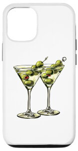 iPhone 13 Olive Lover Best Martini Friend ���g���O���[�� �X�}�z�P�[�X