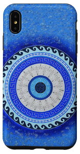 iPhone XS Max Cute Evil Eye Amulet Protection Curse Greek Pattern �X�}�z�P�[�X