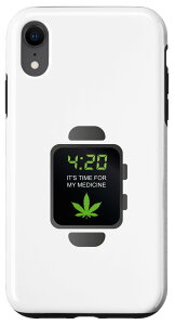 iPhone XR It's Time For My Medicine Weed Funny �}���t�@�i420�喃 �X�}�z�P�[�X