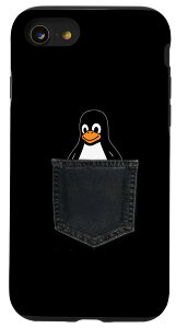iPhone SE (2020) / 7 / 8 Linux Tux In A Pocket �|�P�b�g�̒���Linux�^�b�N�X�ʔ����y���M��SysadminIT�Ǘ��� �X�}�z�P�[�X