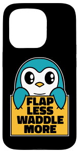iPhone 15 Pro Flap Less Waddle More King Penguin �G���y���[�y���M�� �X�}�z�P�[�X