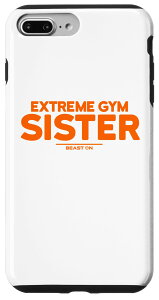 iPhone 7 Plus/8 Plus Extreme Gym Sister ���f�B�[�X ���[�N�A�E�g �I�����W �t�B�b�g�l�X �g���[�j���O �X�}�z�P�[�X