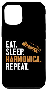 iPhone 12/12 Pro Eat Sleep Harmonica s[g}EX n[vn[jXg n[jJ X}zP[X