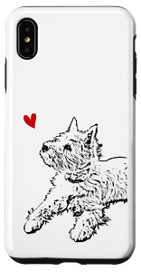 iPhone XS Max �E�F�X�g�n�C�����h�z���C�g�e���A ���A�[�g �E�G�X�e�B �C���X�g West Highland White Terrier �X�}�z�P�[�X