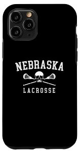 iPhone 11 Pro Vintage Nebraska Skull & Cross Bones Lacrosse �X�}�z�P�[�X
