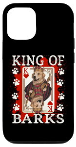 iPhone 13 Pro King of Barks / harts Poker Golden Retriever Dad �X�}�z�P�[�X