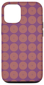 iPhone 14 Pro Purple Brown Red Cherry Pop Circles Rounds Dots Pattern X}zP[X