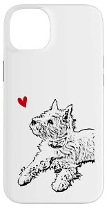 iPhone 14 Plus �E�F�X�g�n�C�����h�z���C�g�e���A ���A�[�g �E�G�X�e�B �C���X�g West Highland White Terrier �X�}�z�P�[�X