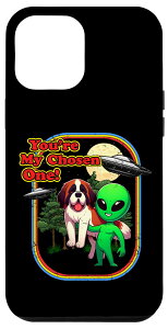iPhone 15 Pro Max Funny St. Bernard Alien You're Chosen One UFO �����Y ���f�B�[�X �X�}�z�P�[�X