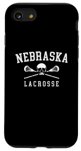 iPhone SE (2020) / 7 / 8 Vintage Nebraska Skull & Cross Bones Lacrosse �X�}�z�P�[�X