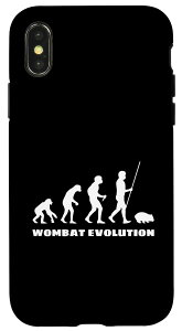 Wombat Evolution �E�H���o�b�g�̐i�� �X�}�z�P�[�X iPhone X/XS �p