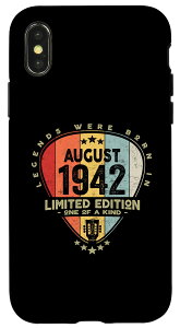 iPhone X/XS M^[sbN - Legends Were Born In August 1942 M^[ X}zP[X