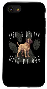 iPhone SE (2020) / 7 / 8 Fila Brasileiro Life is Better With My Dog �L���[�g �y�b�g �}�} �������� �X�}�z�P�[�X
