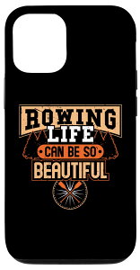 iPhone 14 Pro Rowing life 美しいスカルリングアクセサリー メンズ&カヤッカー用 スマホケース
