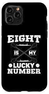 iPhone 11 Pro スカリングアクセサリー 男性用 eight my lucky number rowing スマホケース