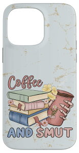 iPhone 14 Pro Max Funny Coffee and Smut Bookworm Librarian Skeleton Retro Cute X}zP[X