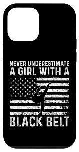 iPhone 12 mini Never Underestimate A Girl With A Black Belt �A�����J���� �X�}�z�P�[�X