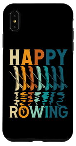 iPhone XS Max スカリングアクセサリー 男性用 ハッピーローイング&カヤッカー スマホケース