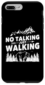 iPhone 7 Plus/8 Plus No talking just walking hiker outdoor & trekker trail hiker �X�}�z�P�[�X