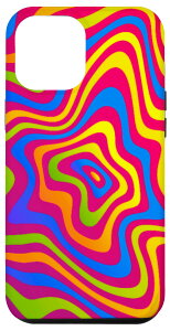 iPhone 13 Pro Max Colorful Trippy Abstract Pink Green Aesthetic Y2K Retro Cute X}zP[X