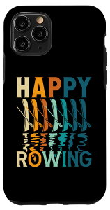 iPhone 11 Pro スカリングアクセサリー 男性用 ハッピーローイング&カヤッカー スマホケース